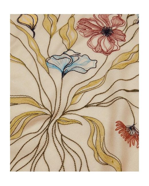Loro Piana Natural Il Bouquet Shawl