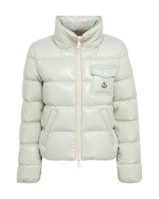 Moncler Gray Hooded Down Jacket
