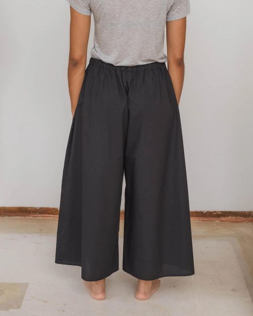 Baserange Black Elasticated Trousers
