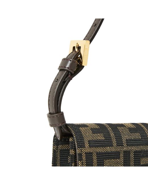 Fendi Black Print Shoulder Bag