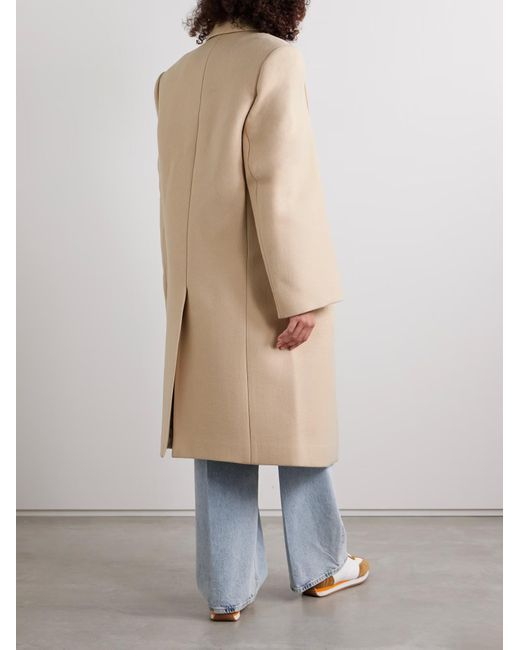 Wardrobe NYC Natural Double-Breasted Coat