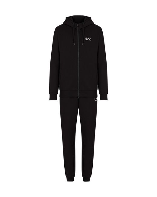 EA7 Black Active Tracksuit for men