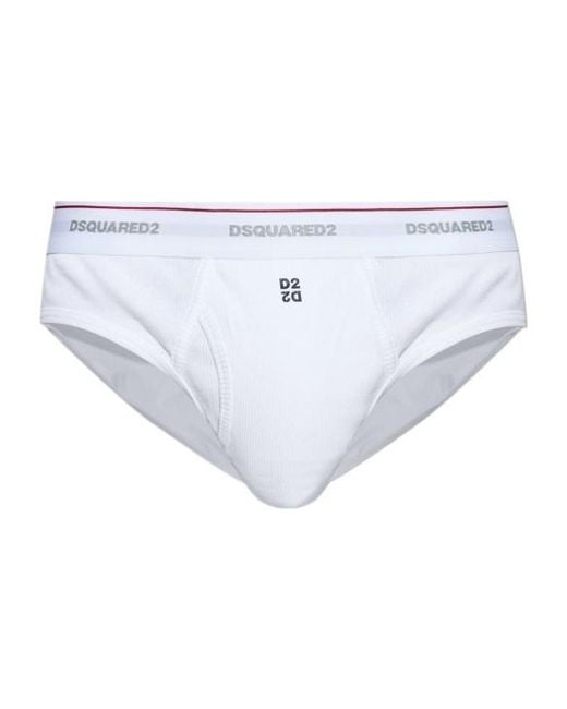 DSquared² White Logo Underwear for men