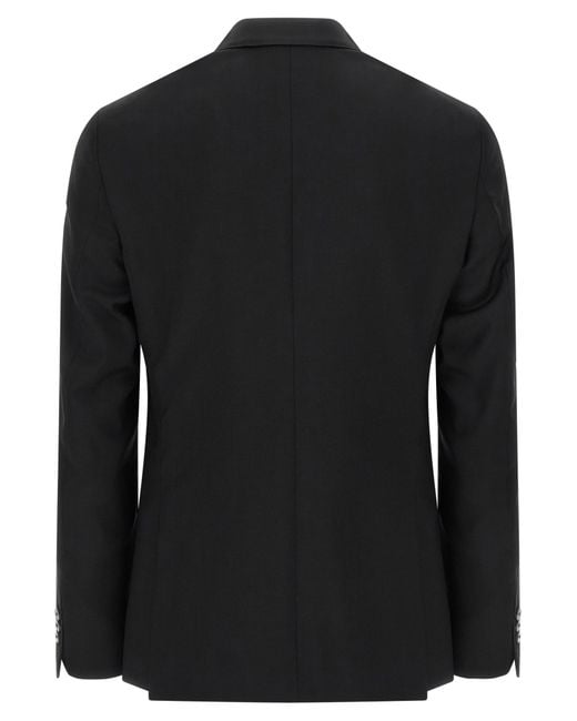 Pal Zileri Black Double-Breasted Suit for men