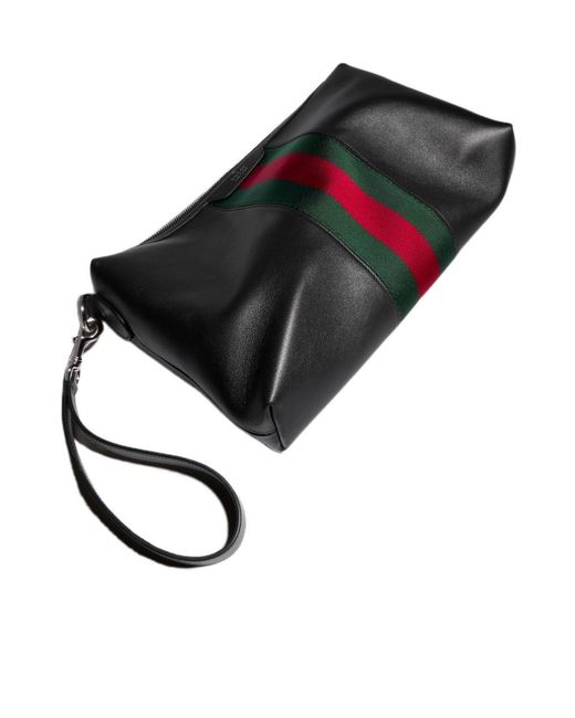 Gucci Black Mega Web Trademark Medium Crossbody Bag for men