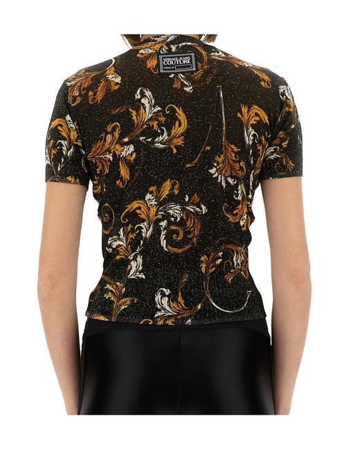 Versace Jeans White Couture Baroque Knitted T-Shirt