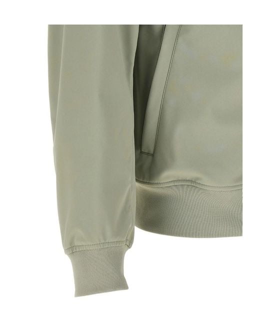 Stone Island Green Logo Patch Hooded Jacket for men