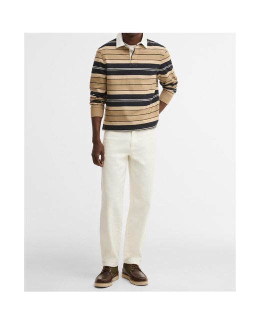 Barbour Multicolor Stripe Long-Sleeve Rugby Shirt for men