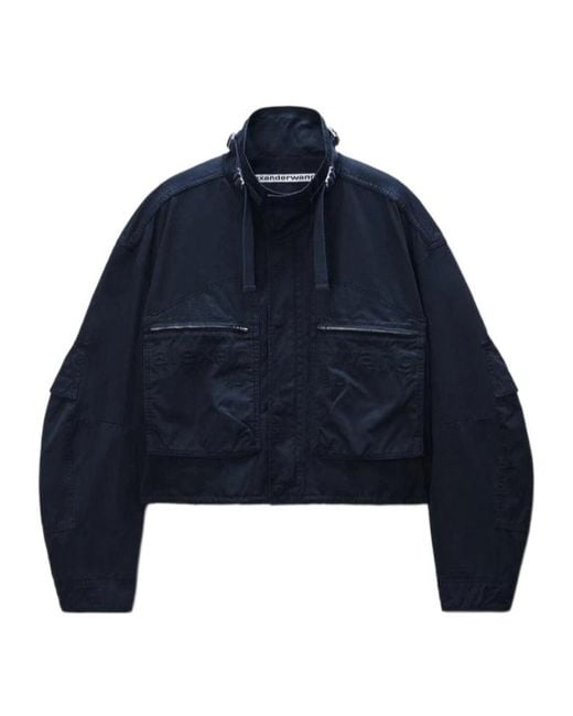 Alexander Wang Blue Short Work Jacket