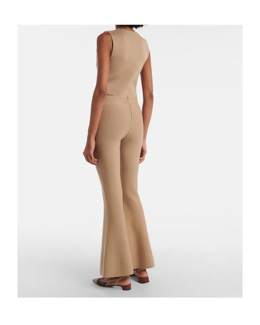 Gabriela Hearst Natural Virgin Wool Flared Pants