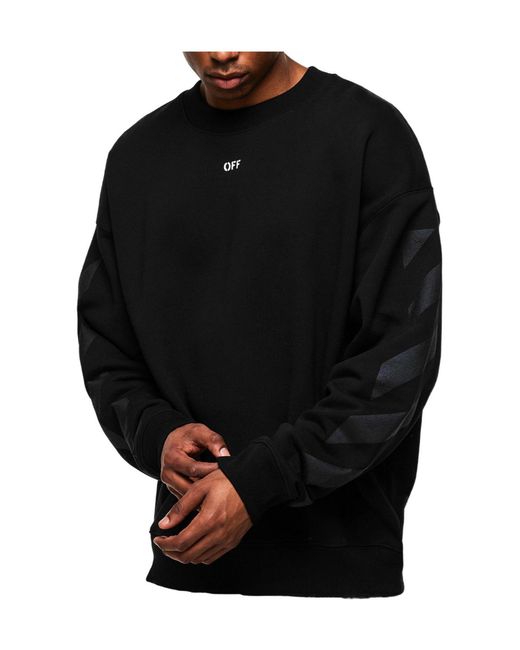 Off-White c/o Virgil Abloh Black Loose Sweatshirt for men