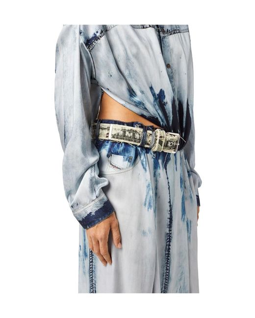 DIESEL Blue D-Suki Cut-Out Maxi Dress