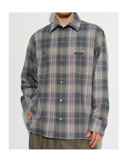 Golden Goose Deluxe Brand Gray Long Sleeve Shirt for men