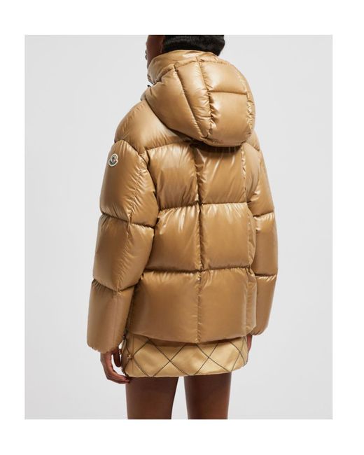Moncler Brown Parana Hooded Puffer Jacket