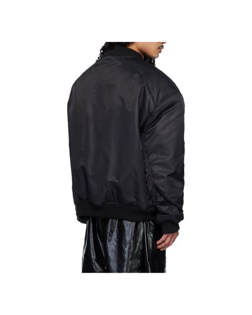 Lu'u Dan Black Unibomber Long-Sleeved Pullover for men
