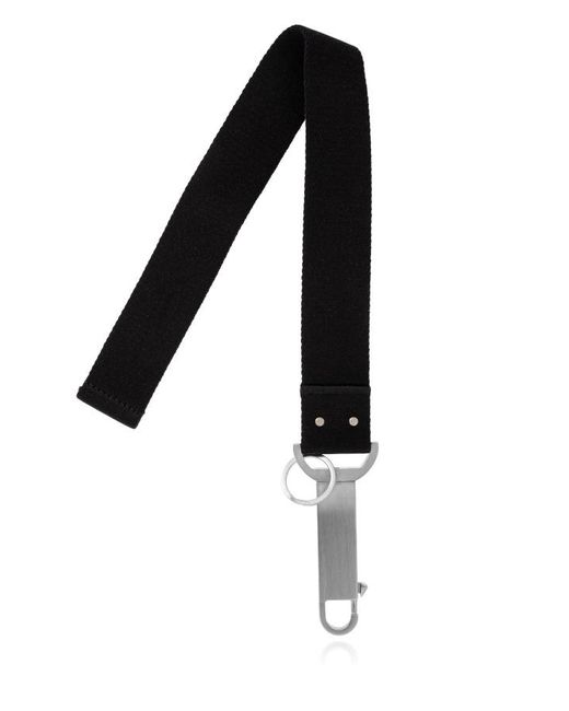 Rick Owens Logo Tape Claw Fastened Keychain in Black for Men | Lyst