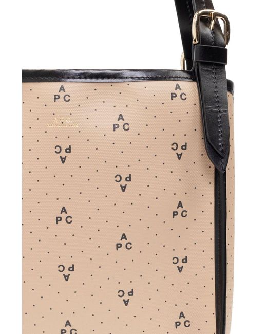 A.P.C. Small Poppy Tote Bag in Natural | Lyst