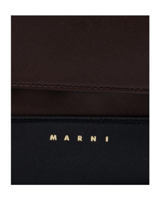 Marni Black Color-Block Shoulder Bag
