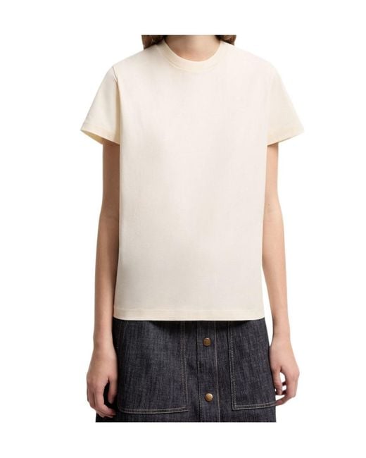 Moncler Natural Logo Patch T-Shirt