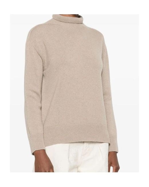 Max Mara Natural 'S Mock-Neck Knitted Jumper