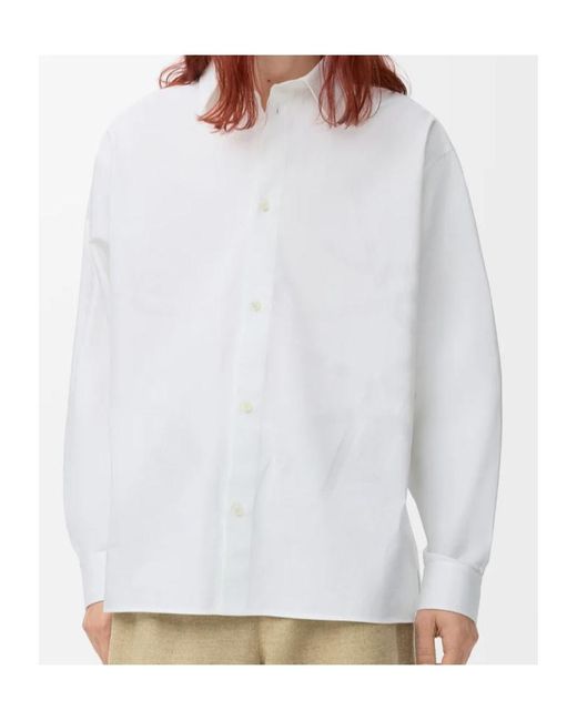 Loewe White Anagram Shirt for men