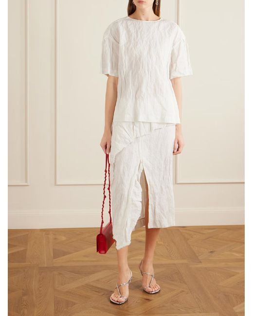 Proenza Schouler White Hansly Wrinkled T-Shirt