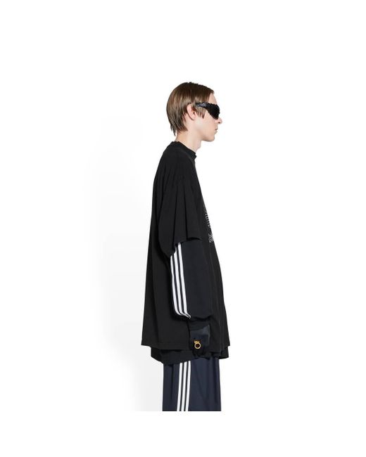 Balenciaga Black T-Shirt Adidas Oversize for men