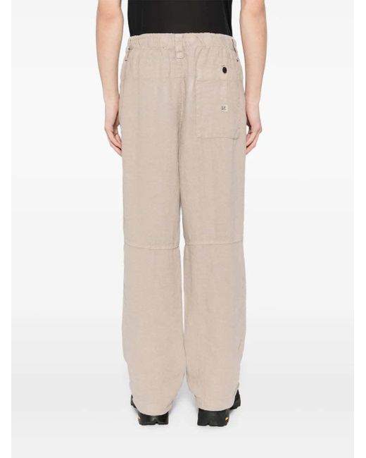 C P Company Natural Straight-Leg Trousers for men