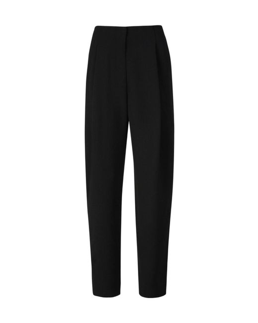 Proenza Schouler Black Pleated Casual Trousers