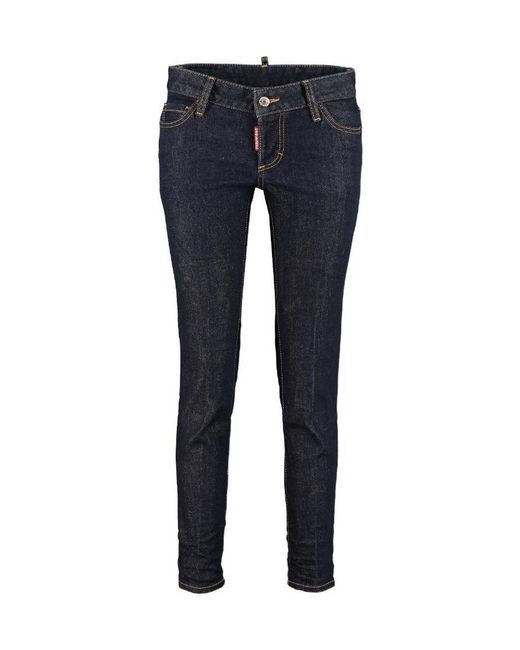 DSquared² Blue Jennifer Cropped Jeans