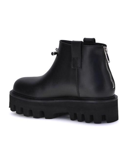 McQueen Black T-Bar Platform Ankle Boots