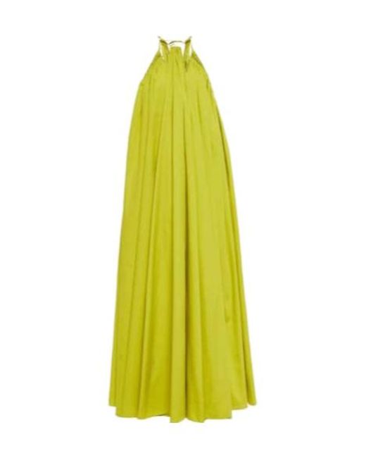 Oscar de la Renta Yellow Strappy Dress