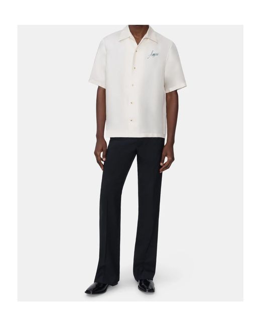 Amiri Black Boot-Cut Flared-Hem Trousers for men