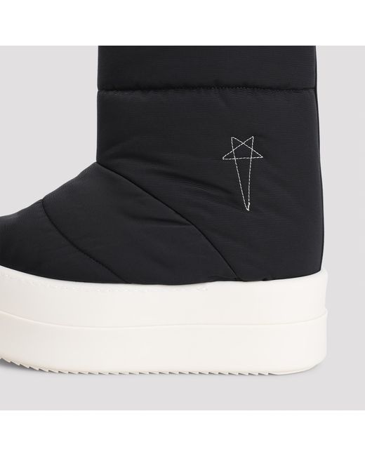 Rick Owens Black Mega Bumper Lunar Boots for men