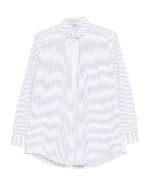 Barena White Striped Shirt