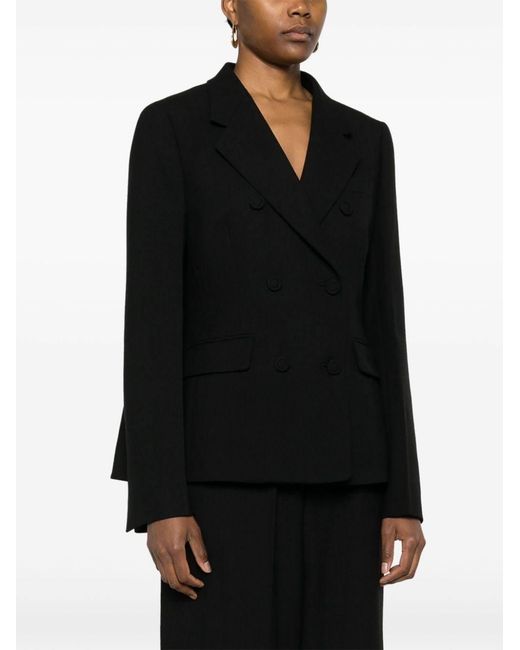 Fendi Black Double-Breasted Buttoned Jacket