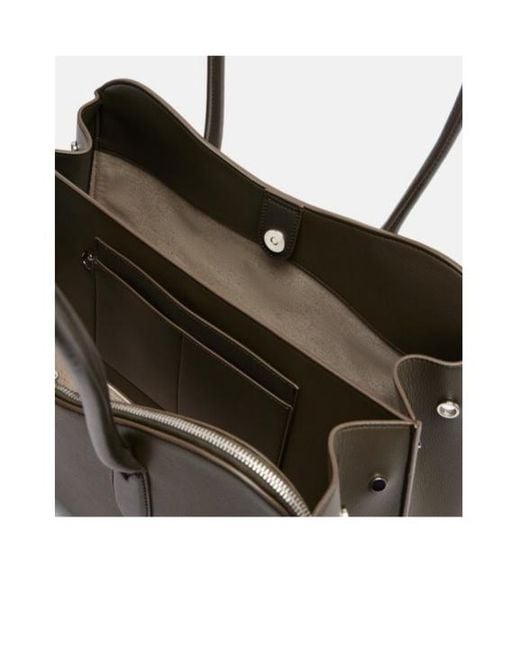 Stella McCartney Green Solid Color Tote Bag