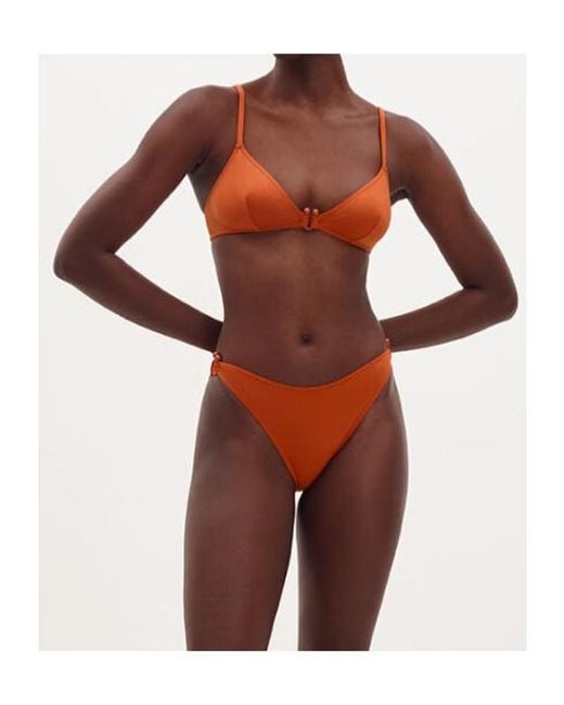Eres Orange Triangle Bikini Top