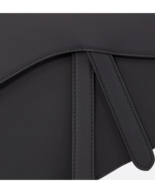 Dior Black Saddle Bag With Strap