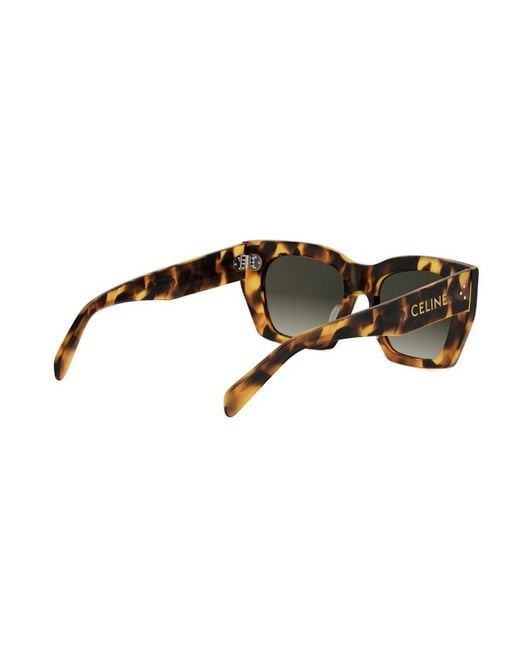 Céline Multicolor 3 Dots Havana Square Sunglasses