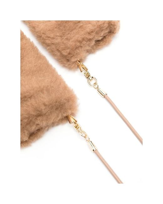 Max Mara White Camel Hair Gloves