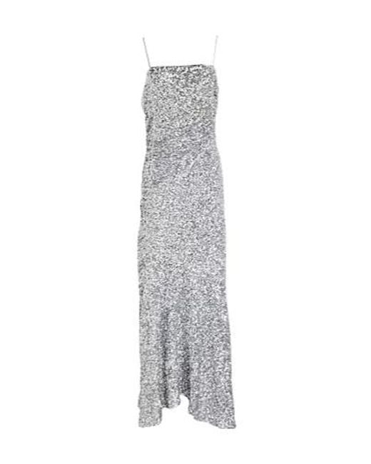 Ganni White Sequined Dress