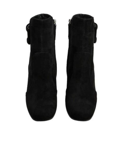 Roger Vivier Black Heeled Ankle Boots