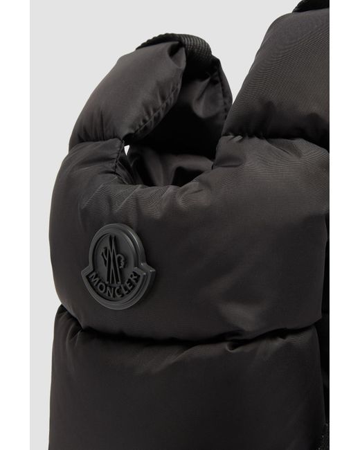 Moncler Black Legere Logo Patch Quilted Crossbody Bag