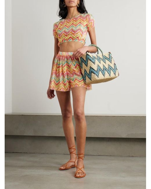 Missoni Multicolor Zigzag-Knit Top