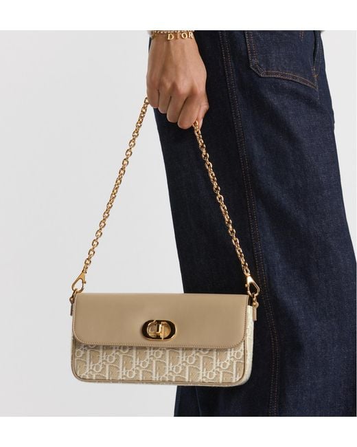 Dior Natural 30 Montaigne Avenue East-West Double Strap Mini Chain Bag