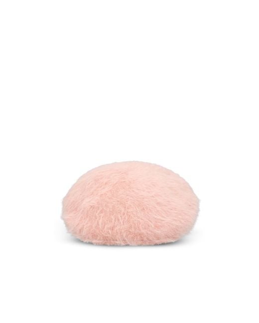 Kangol Pink Fuzzy Flat Cap Hat