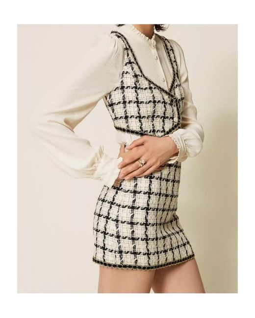Twinset Metallic Mini Skirt
