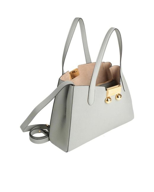 Marni Gray Solid Color Handbags