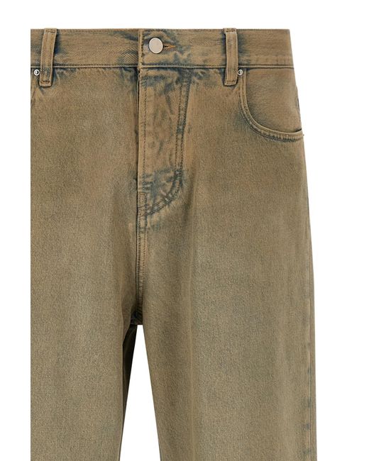 Amiri Gray Belt Loop Denim Trousers for men